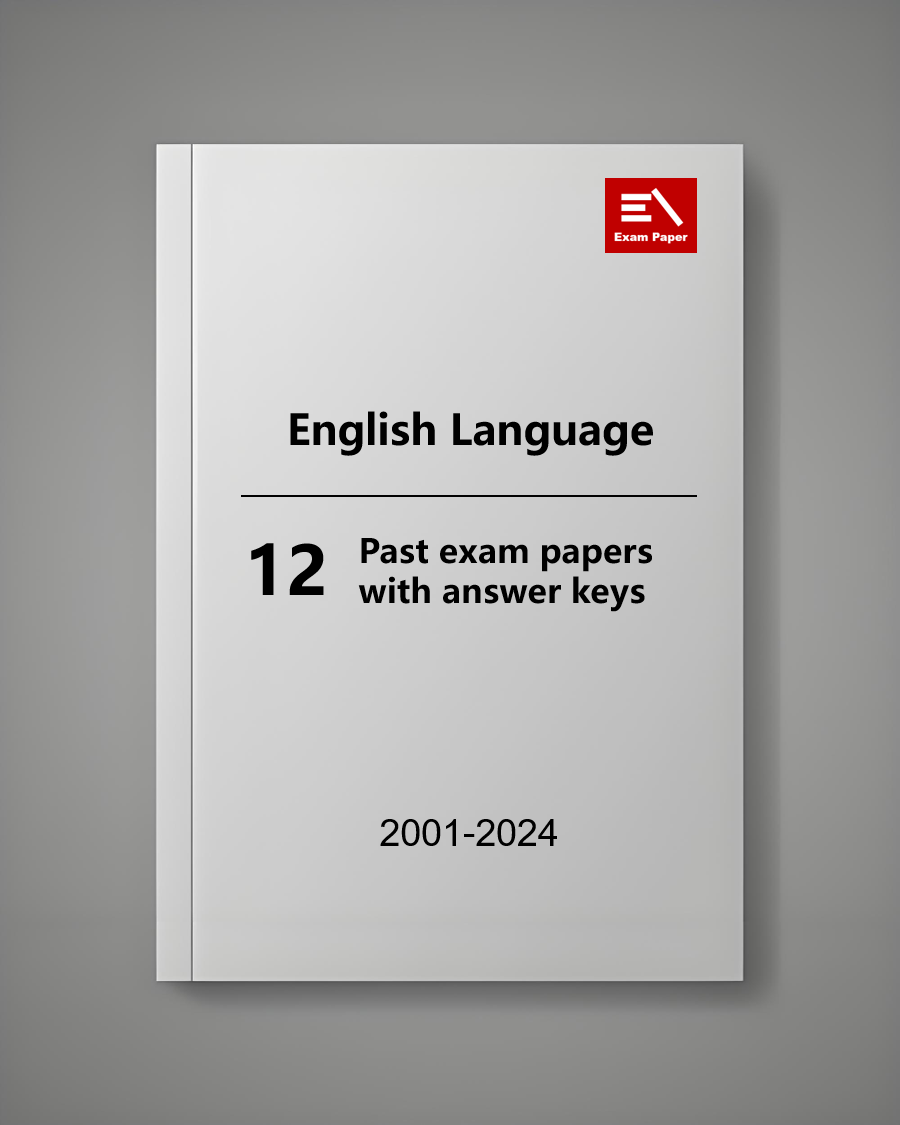 AP English Language - 12 Official Full Exam Papers from Year 2001 to 2024 with Answer