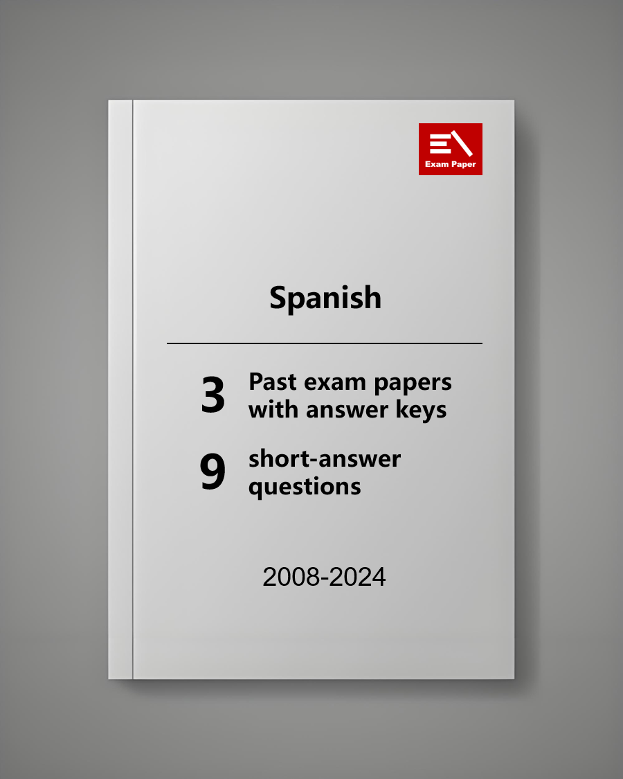 AP Spanish - 12 Official Full Exam Papers from Year 2008 to 2024 with Answer