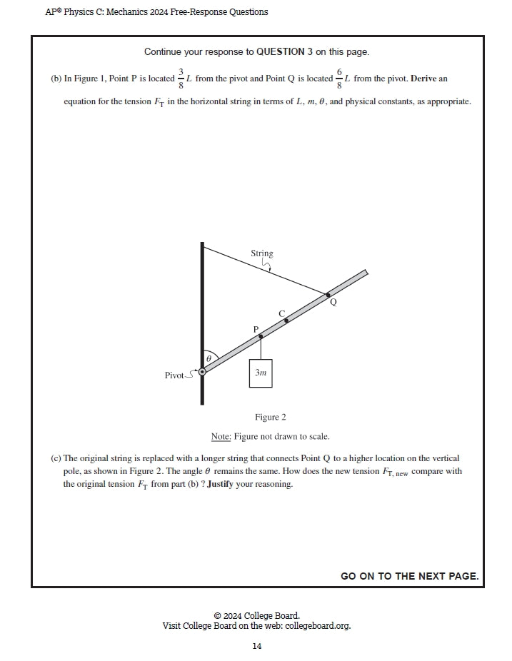 AP Physics C (Mechanics) - 12 Official Full Exam Papers from Year 2004 to 2024 with Answer