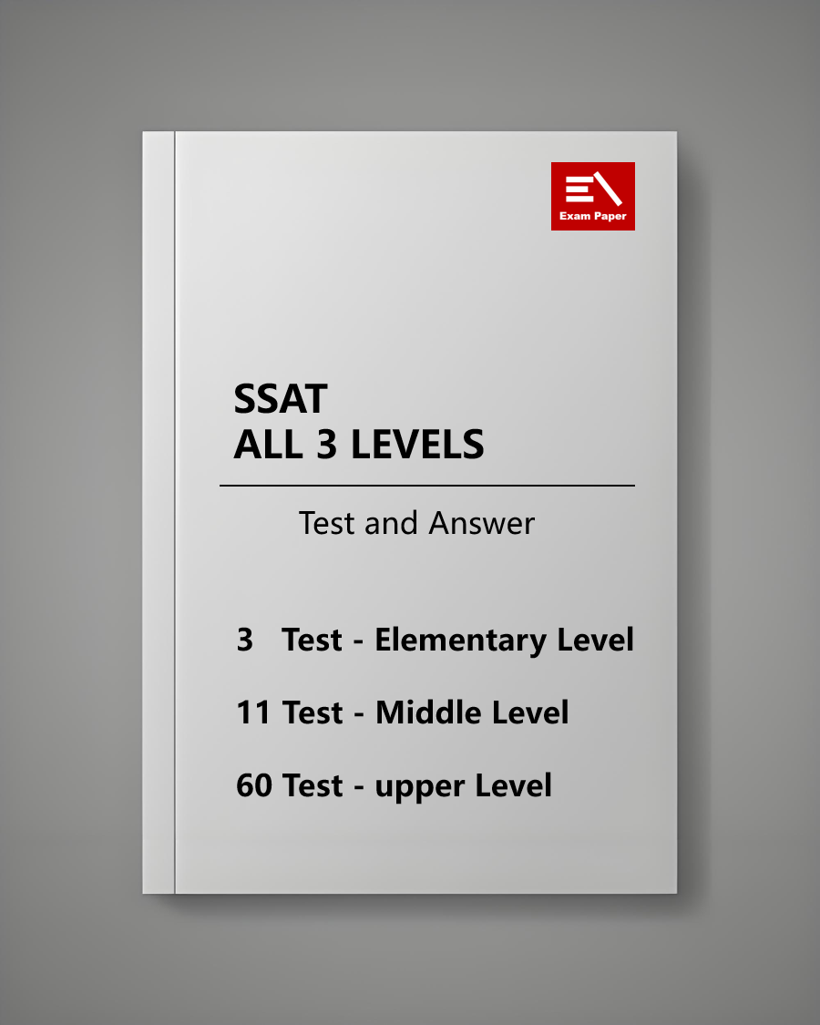 All SSAT Real Exam Papers