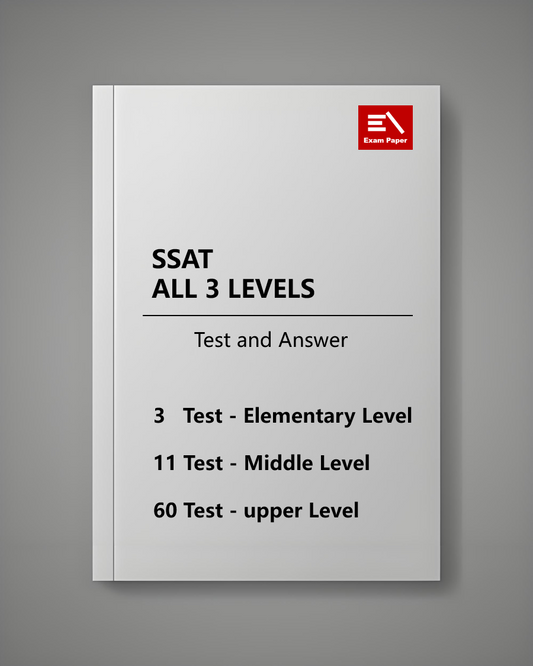 All SSAT Real Exam Papers