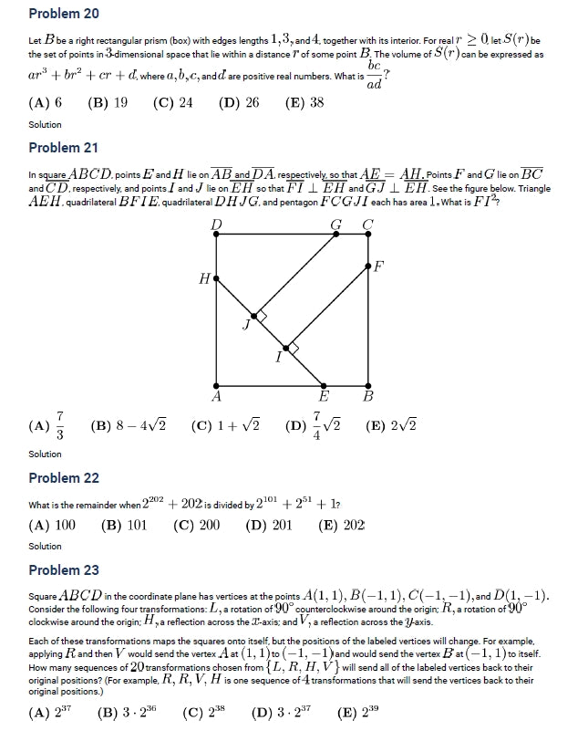 76 Official AMC Papers with Comprehensive Answer Keys