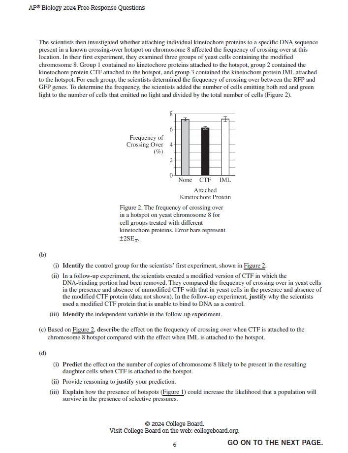 AP Biology - 13 Official Full Exam Papers from Year 2002 to 2024 with Answer