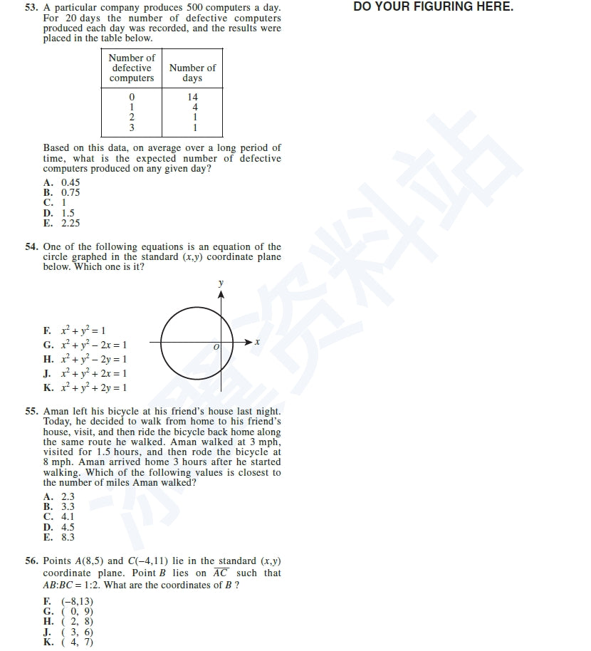 Latest 79 ACT Real Exam Questions 2000-2025