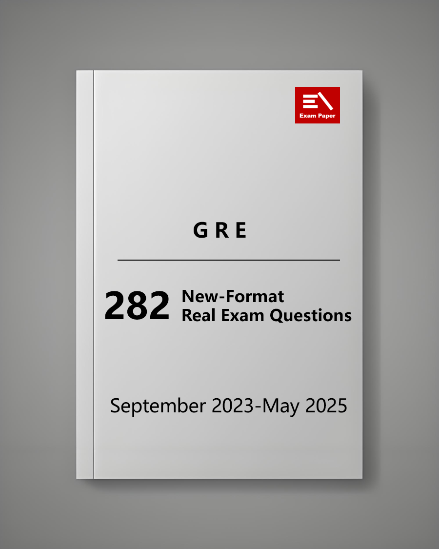 Latest 127 GRE Real Exam Questions 2023-2025