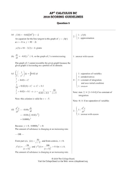 AP Calculus BC - 13 Official Full Exam Papers from Year 2003 to 2024 with Answer